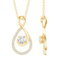 Certified Moissanite Infinity Pendant Necklace for Women