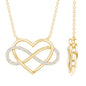 Certified Moissanite Infinity Heart Necklace