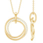 Womens Moissanite Eternity Necklace With Chain