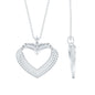 Certified Moissanite Heart Bridal Necklace With Chain