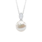 8 Carat Freshwater Pearl Drop Pendant with Diamond