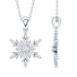 Certified Diamond Snowflake Christmas Necklace