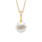 Bead Set Round Freshwater Pearl Solitaire Pendant