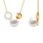 8 Carat Freshwater Pearl and Diamond Mickey Mouse Cocktail Necklace