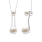 Designer Freshwater Pearl Dangle Pendant with Diamond