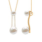 Designer Freshwater Pearl Dangle Pendant with Diamond