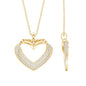 Pave Set Lab Grown Diamond Heart Necklace For Women