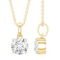 Lab Grown 1.2 Carat Single Diamond Necklace For Women