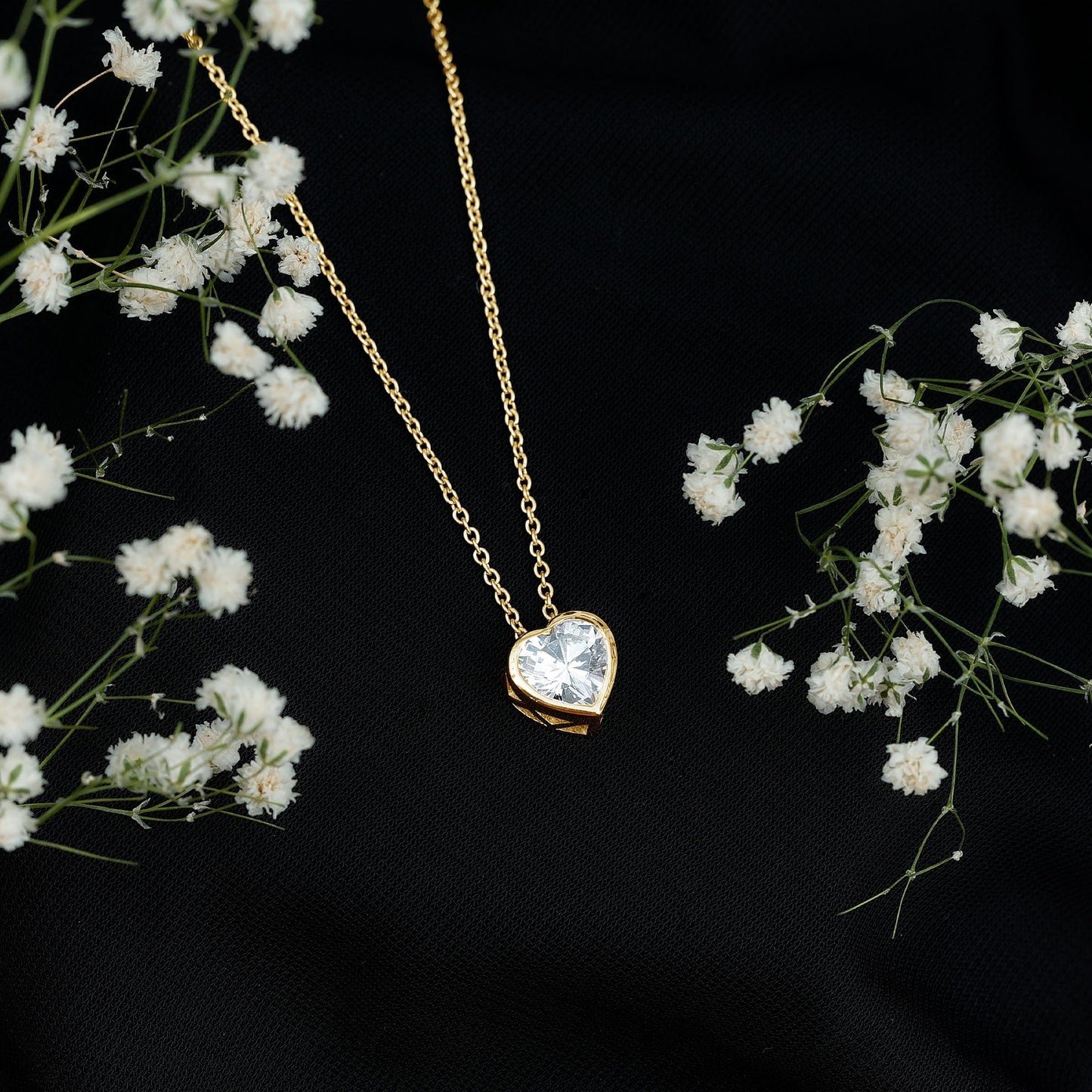 Bezel Set 2 Carat Lab Grown Diamond Heart Locket Necklace for Women