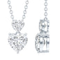 Certified Lab Grown Diamond Double Heart Promise Necklace