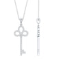 Certified Lab Created Diamond Key To My Heart Necklace