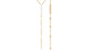 Certified Round Moissanite Lariat Necklace for Women