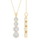 Certified Moissanite Minimal Halo Dangle Pendant