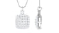 Certified Moissanite Bridal Pendant in Prong Setting