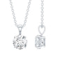 0.9 Carat Certified Moissanite Solitaire Pendant in Claw Set