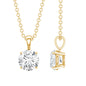 0.9 Carat Certified Moissanite Solitaire Pendant in Claw Set