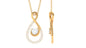 Round Moissanite Infinity Drop Necklace for Her