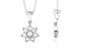 Certified Moissanite Flower Pendant