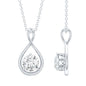 0.9 Carat Solitaire Moissanite Infinity Pendant with Certificate