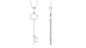 Simple Moissanite Key Pendant with Certificate