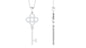 Certified Moissanite Gothic Key Pendant for Women