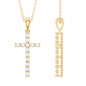 Certified Moissanite Cross Pendant Necklace for Women
