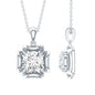 Certified Moissanite Solitaire Pendant in Prong Setting