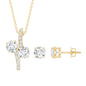 Certified Moissanite Minimal Jewelry Set