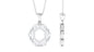 Certified Moissanite Art Deco Pendant Necklace