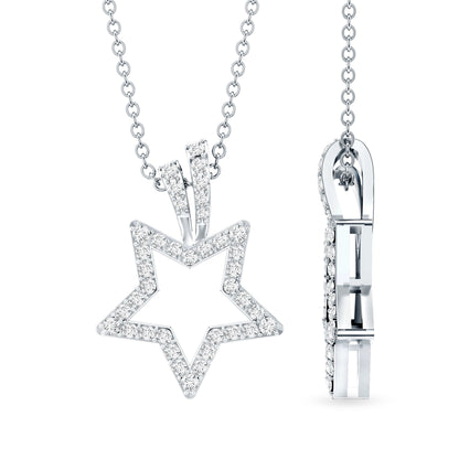 Certified Moissanite Star Shape Pendant
