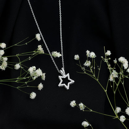 Certified Moissanite Star Shape Pendant