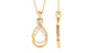 Minimal Moissanite Infinity Pendant in Pave Setting