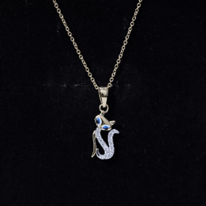 Certified Diamond Kitty Necklace For Women