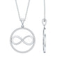Diamonds Infinity Eternity Pendant Necklace