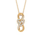 Certified Diamond Infinity Heart Necklace For Her