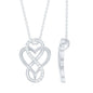Brilliant Cut Diamond Infinity Heart Necklace for Women