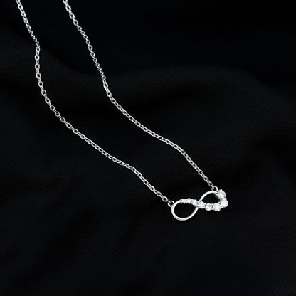 Diamond Infinity Pendant Necklace For Women