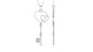 Diamond Key To My Heart Necklace for Women