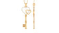 Diamond Key To My Heart Necklace for Women