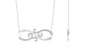 Certified Diamond Infinity Necklace in Prong Setting