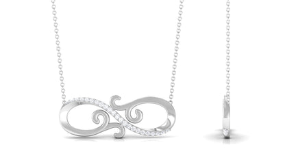 Certified Diamond Infinity Necklace in Prong Setting