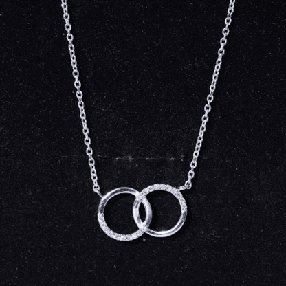 Certified Diamond Circle Pendant Necklace