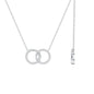 Certified Diamond Circle Pendant Necklace