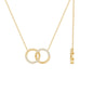 Certified Diamond Circle Pendant Necklace