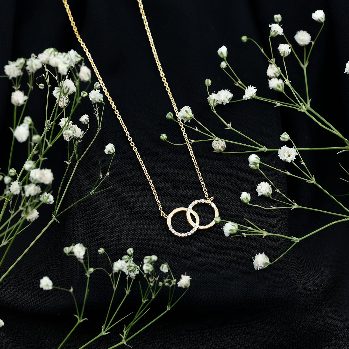 Certified Diamond Circle Pendant Necklace
