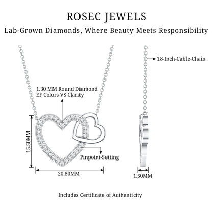 Diamond 2 Heart Promise Necklace
