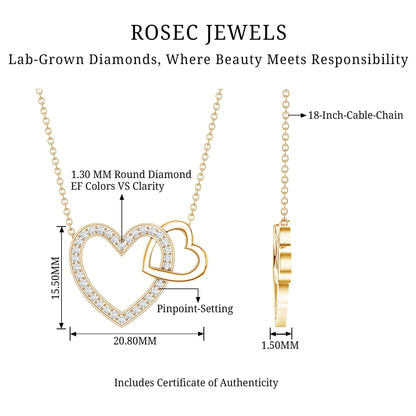 Diamond 2 Heart Promise Necklace