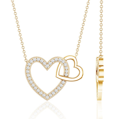 Diamond 2 Heart Promise Necklace