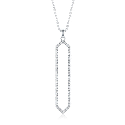 Certified Diamond Geometric Necklace For Women