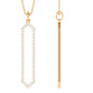 Certified Diamond Geometric Necklace For Women